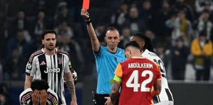 恨不能代表皇马!尤文后卫争顶被推失控踩人染红,皇马更多犯规却逃过处罚